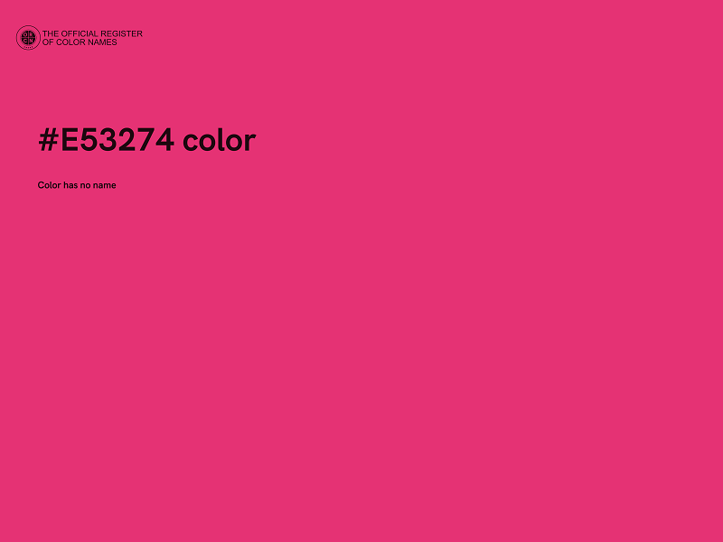 #E53274 color image