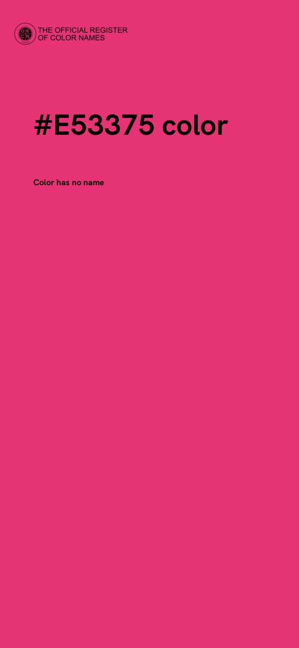 #E53375 color image