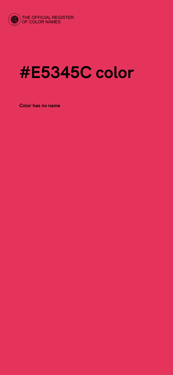 #E5345C color image