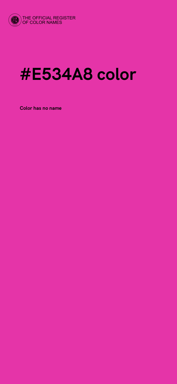 #E534A8 color image