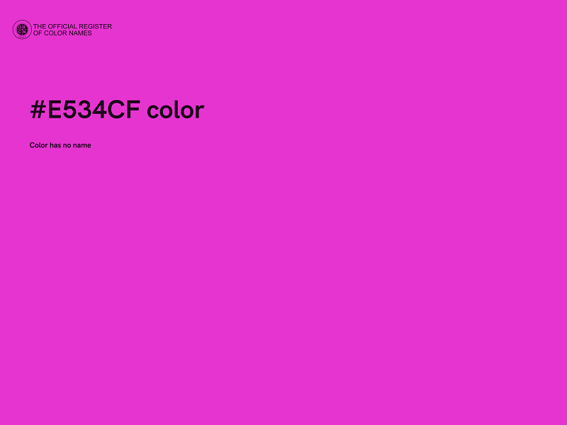 #E534CF color image