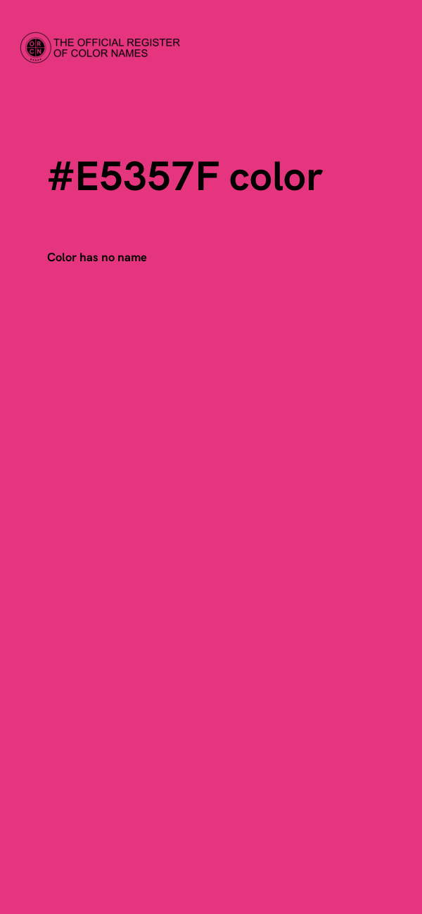 #E5357F color image