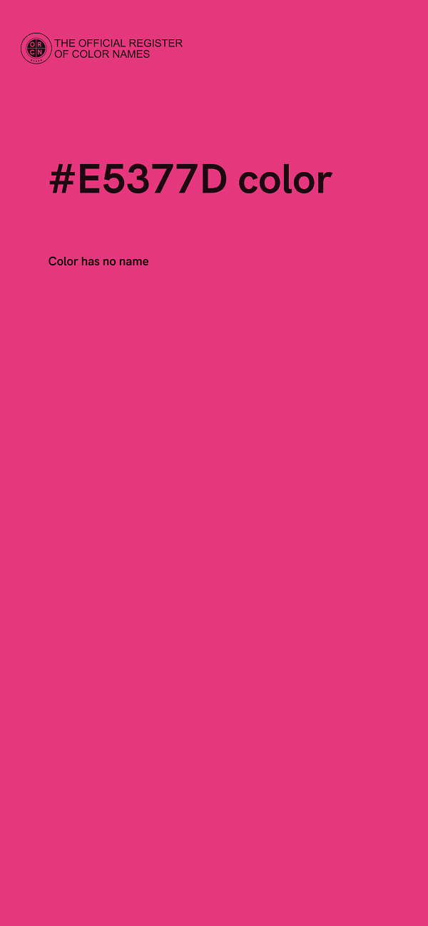 #E5377D color image