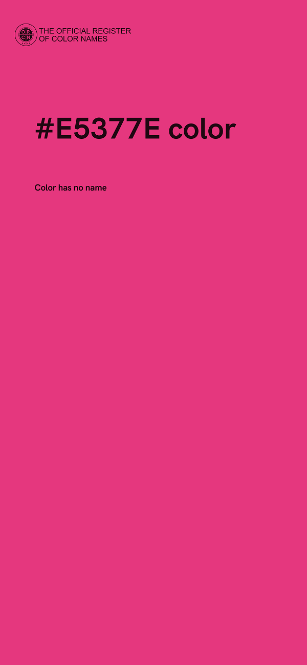 #E5377E color image