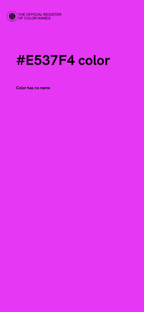 #E537F4 color image