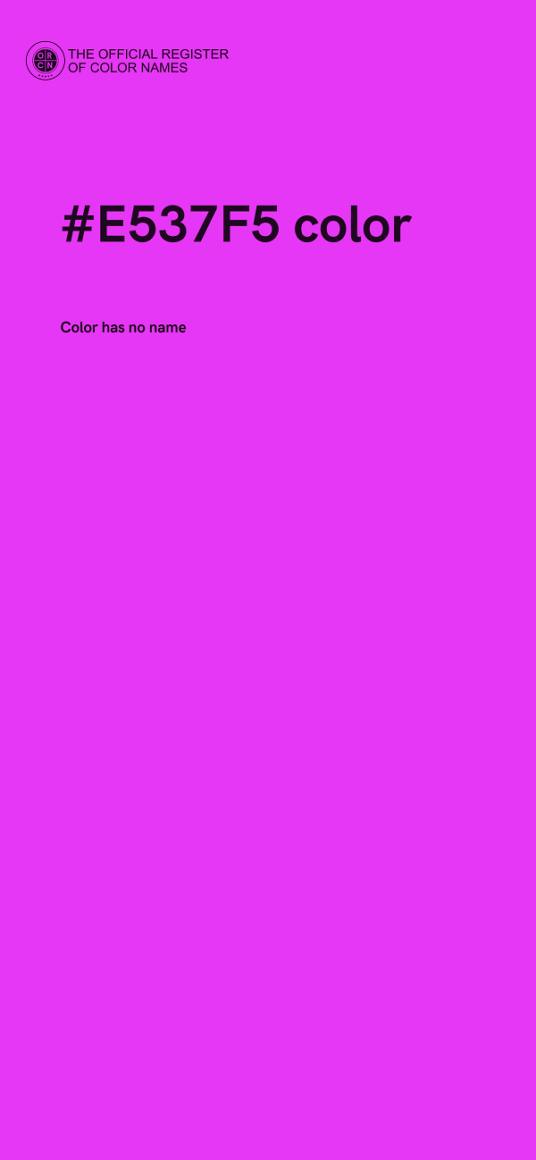 #E537F5 color image