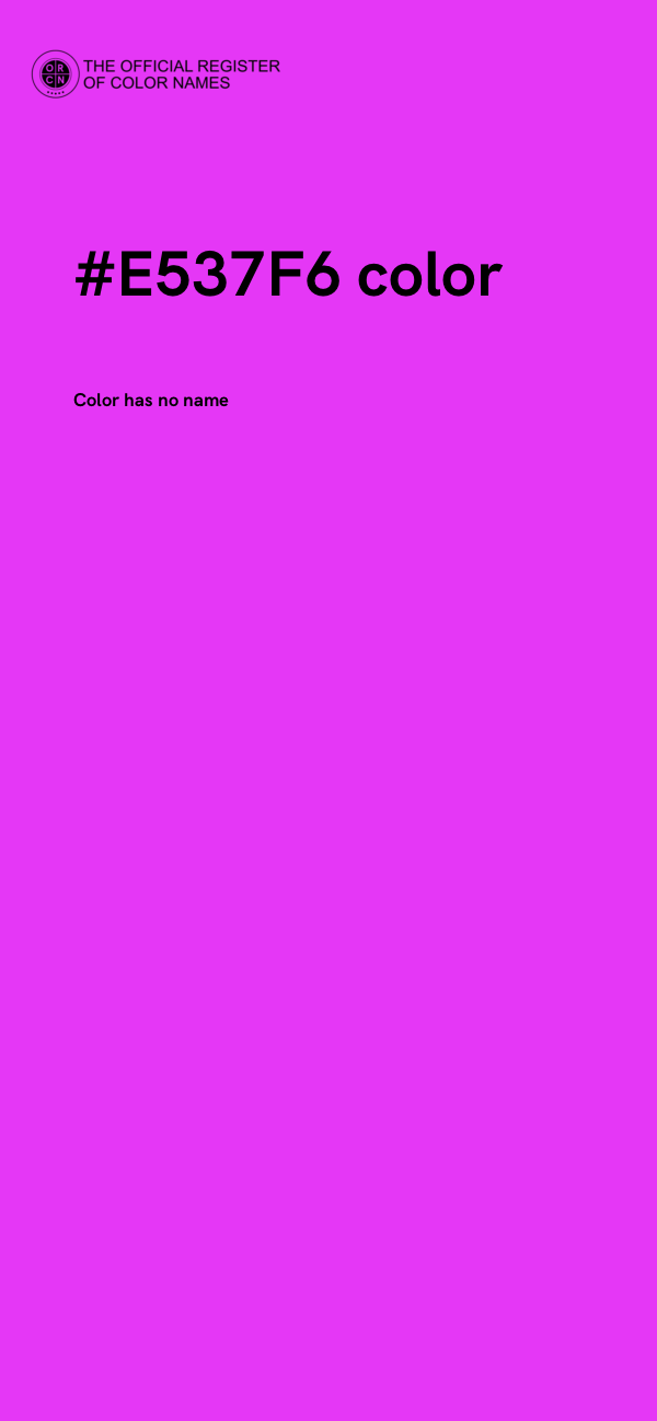 #E537F6 color image