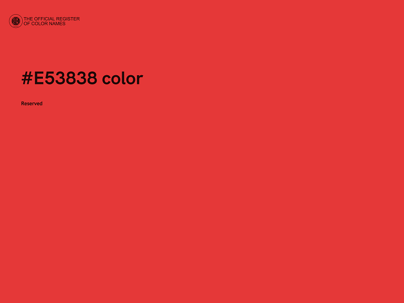 #E53838 color image