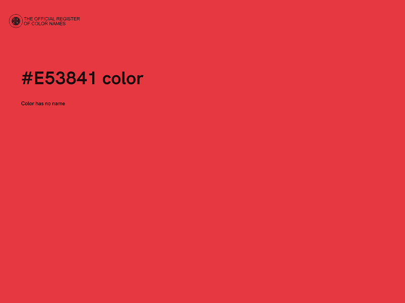 #E53841 color image