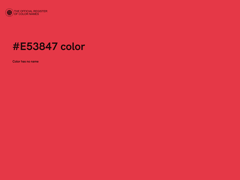 #E53847 color image
