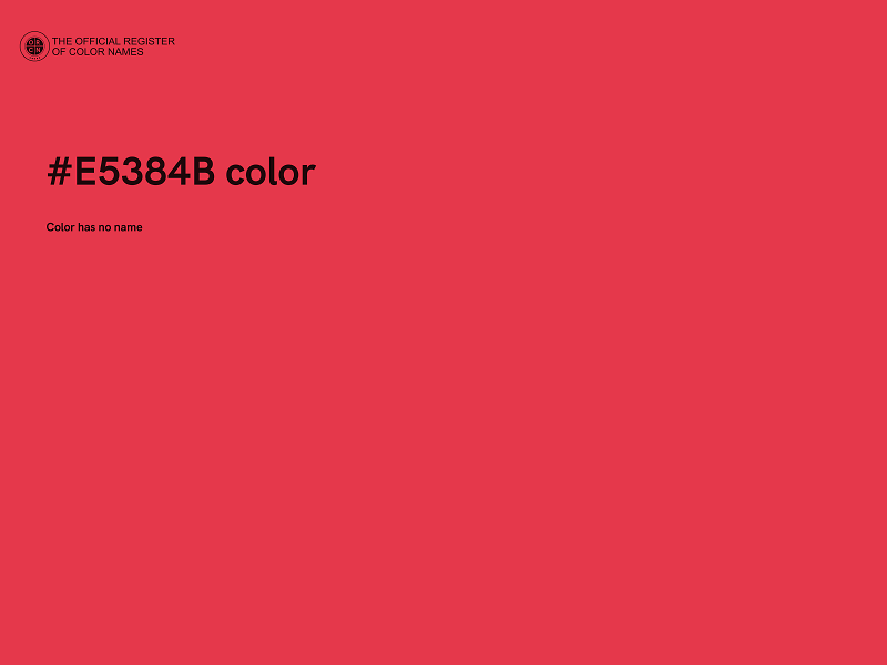 #E5384B color image