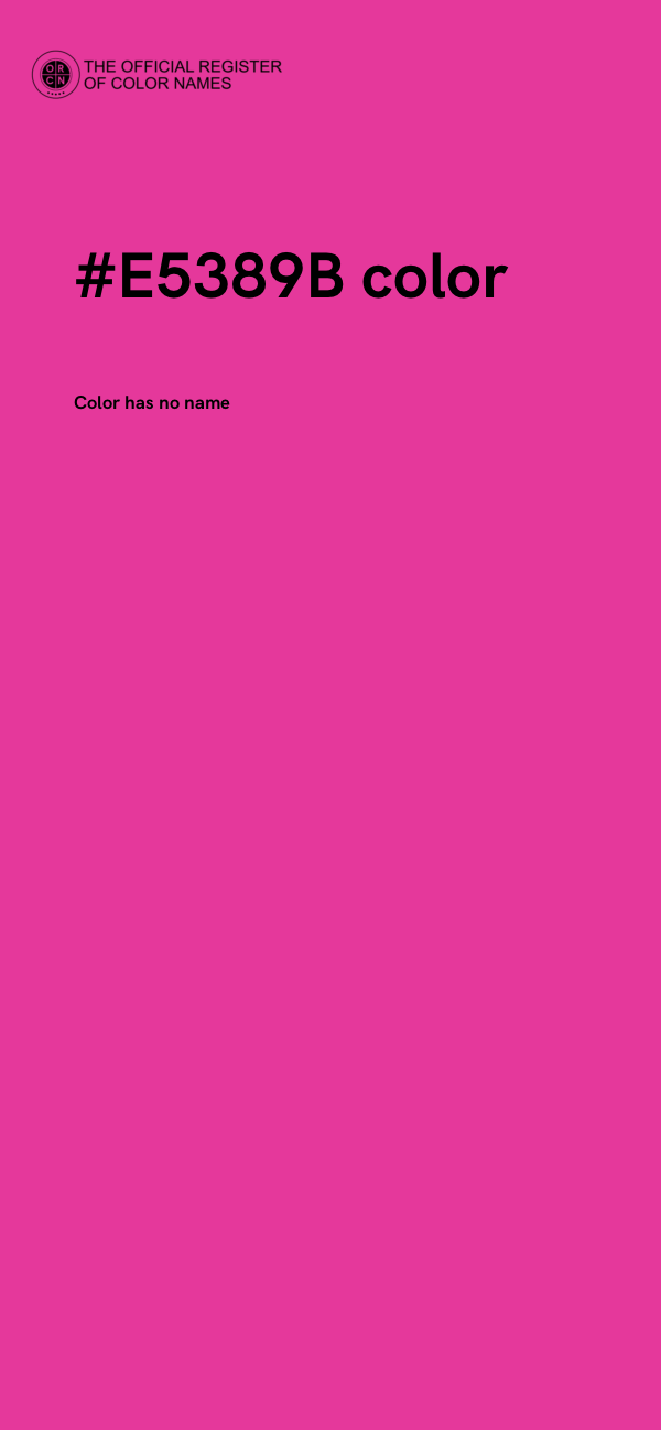 #E5389B color image