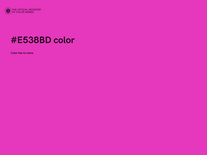 #E538BD color image