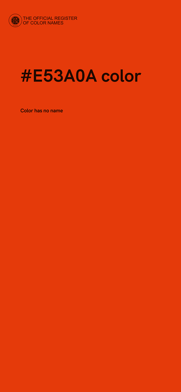 #E53A0A color image