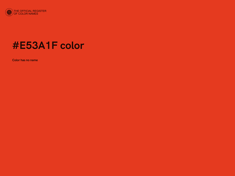 #E53A1F color image