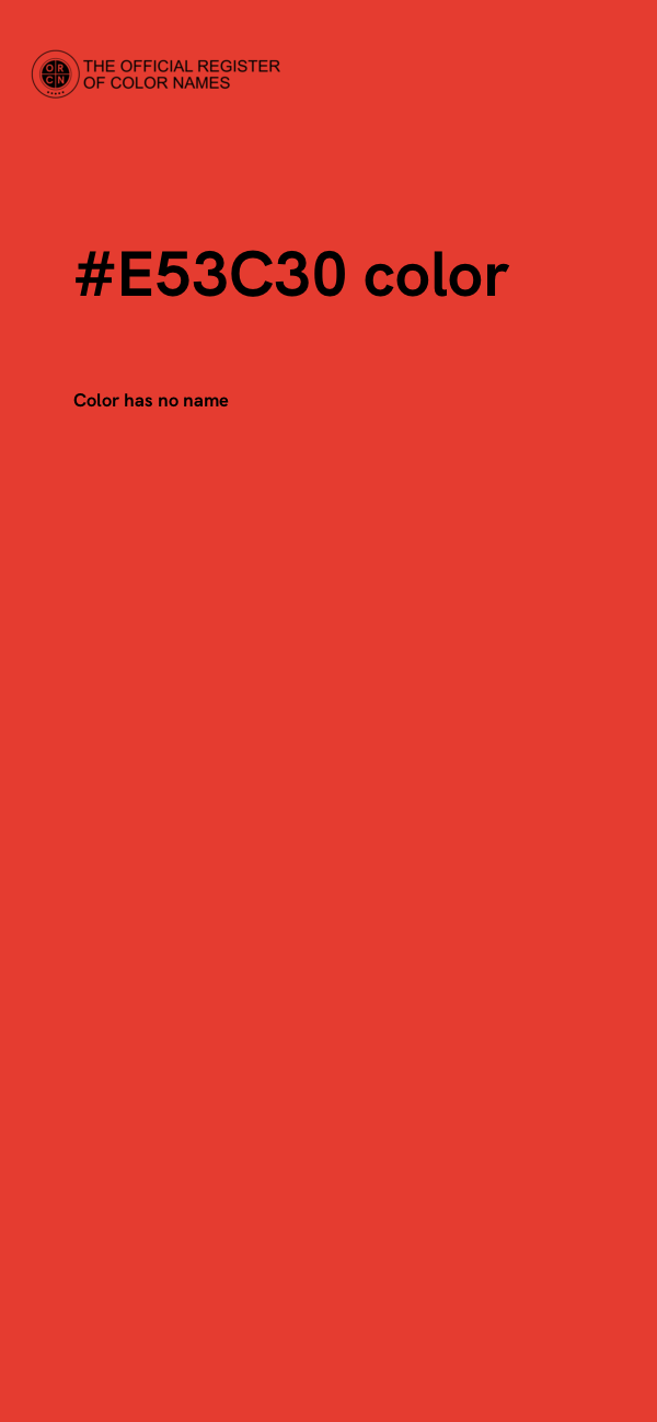 #E53C30 color image