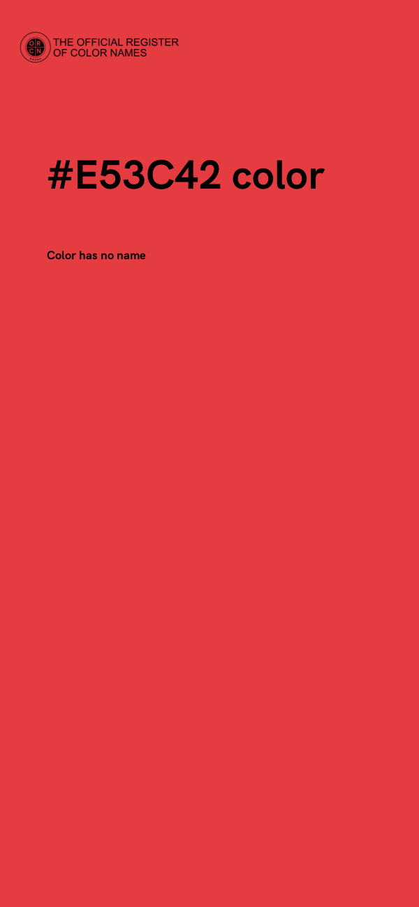 #E53C42 color image