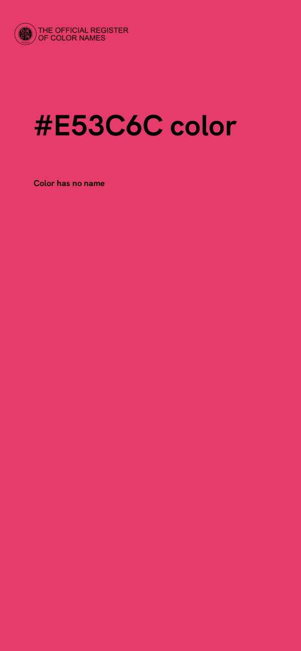 #E53C6C color image