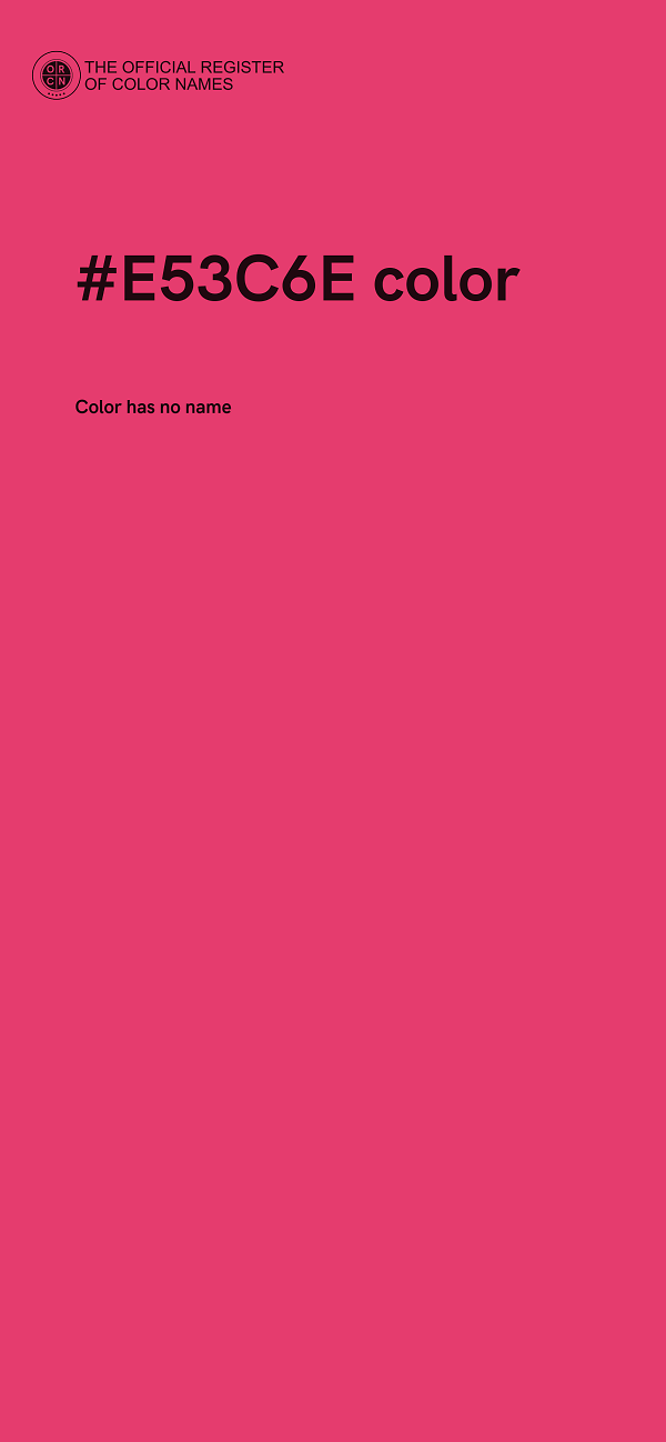 #E53C6E color image