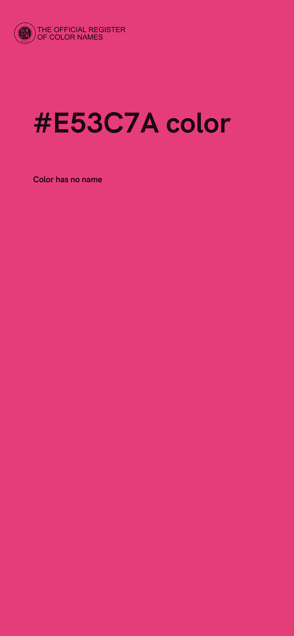 #E53C7A color image