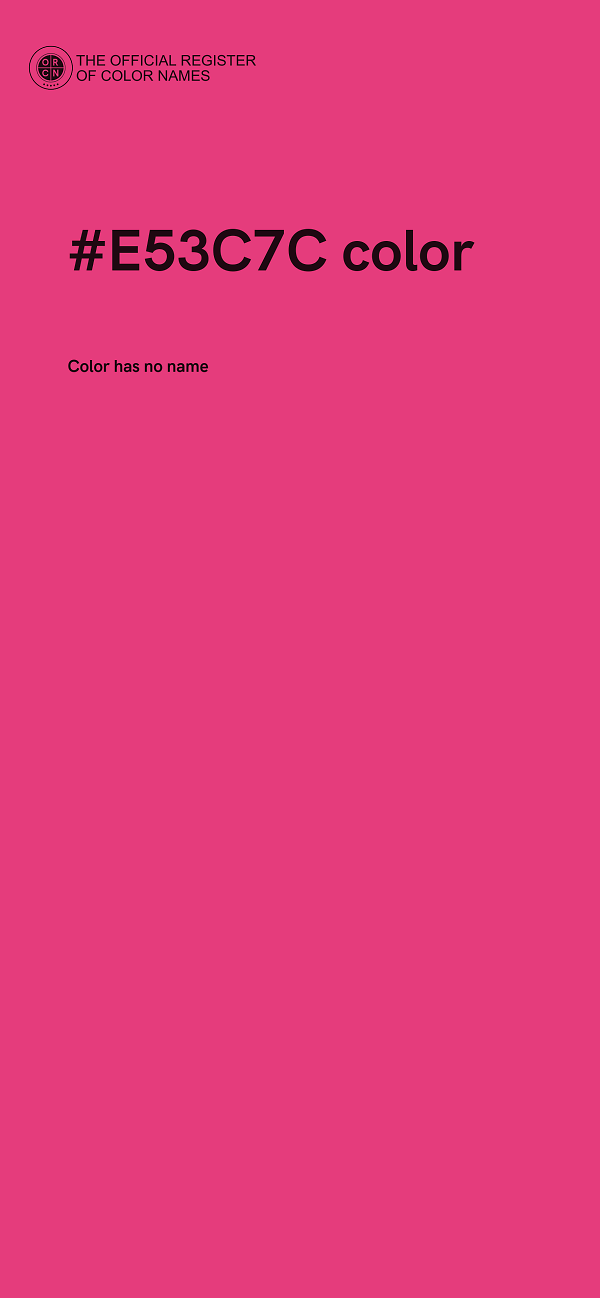 #E53C7C color image