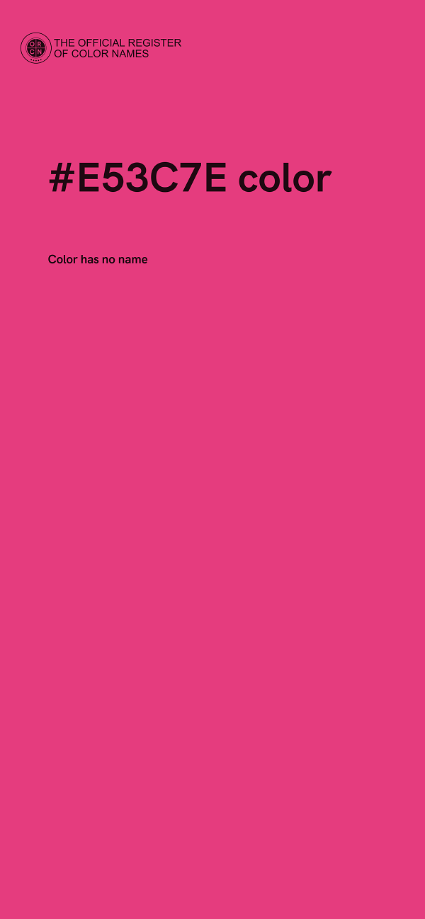 #E53C7E color image