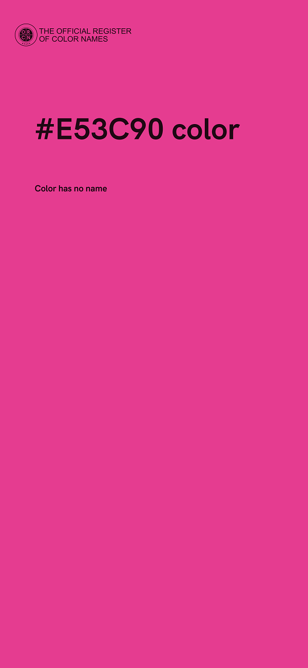 #E53C90 color image