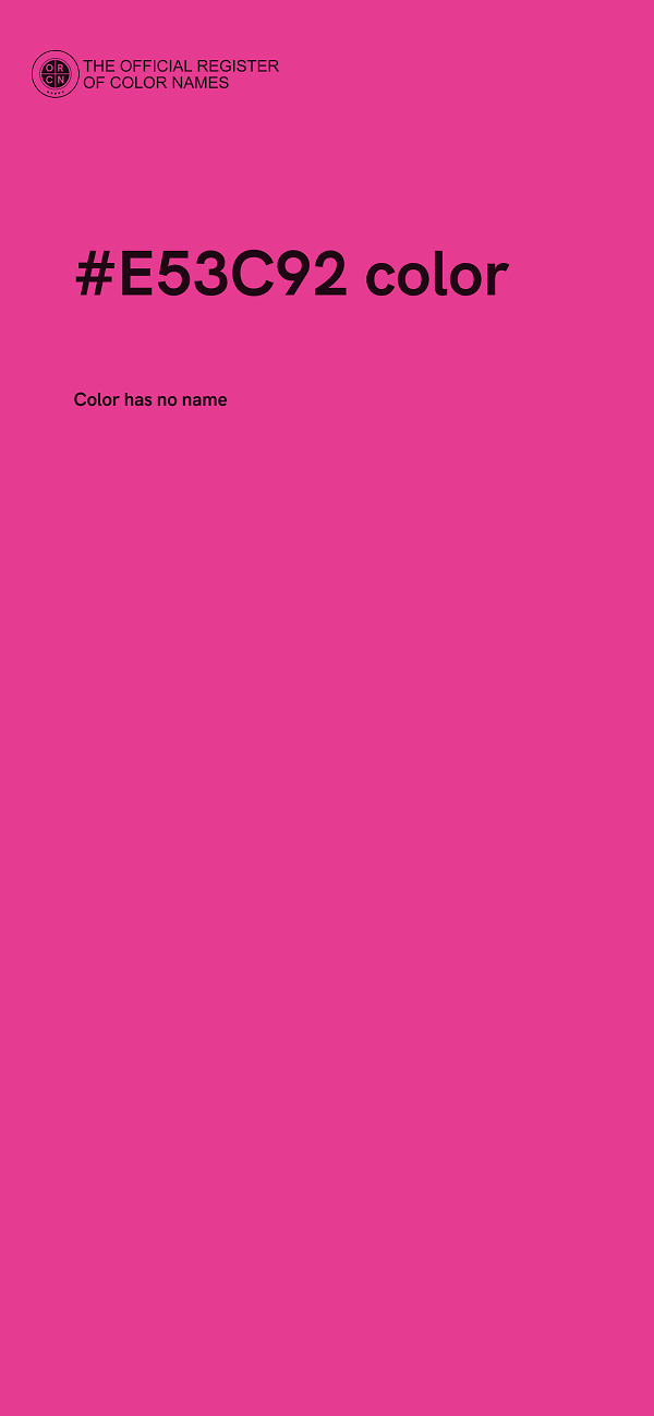 #E53C92 color image