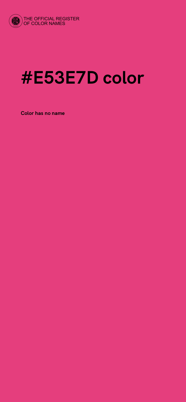 #E53E7D color image