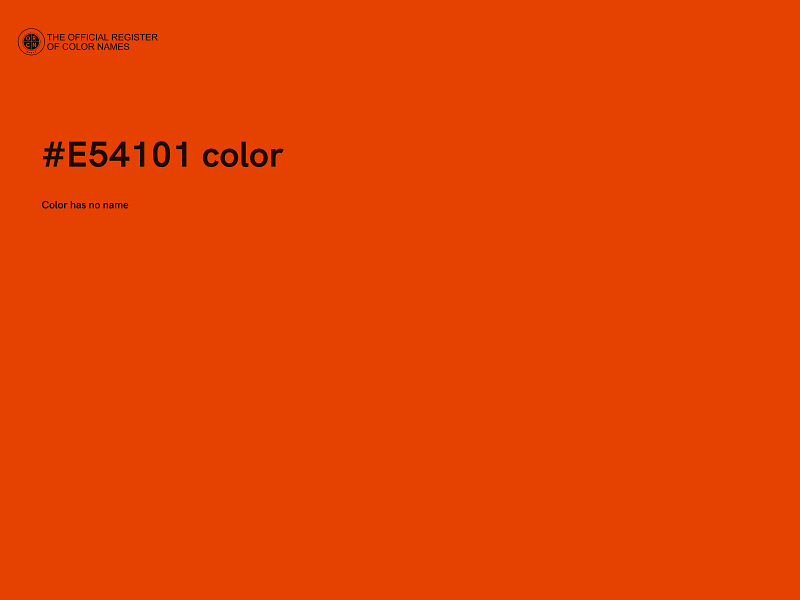 #E54101 color image