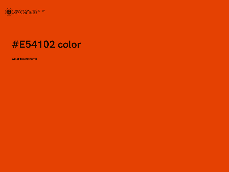 #E54102 color image