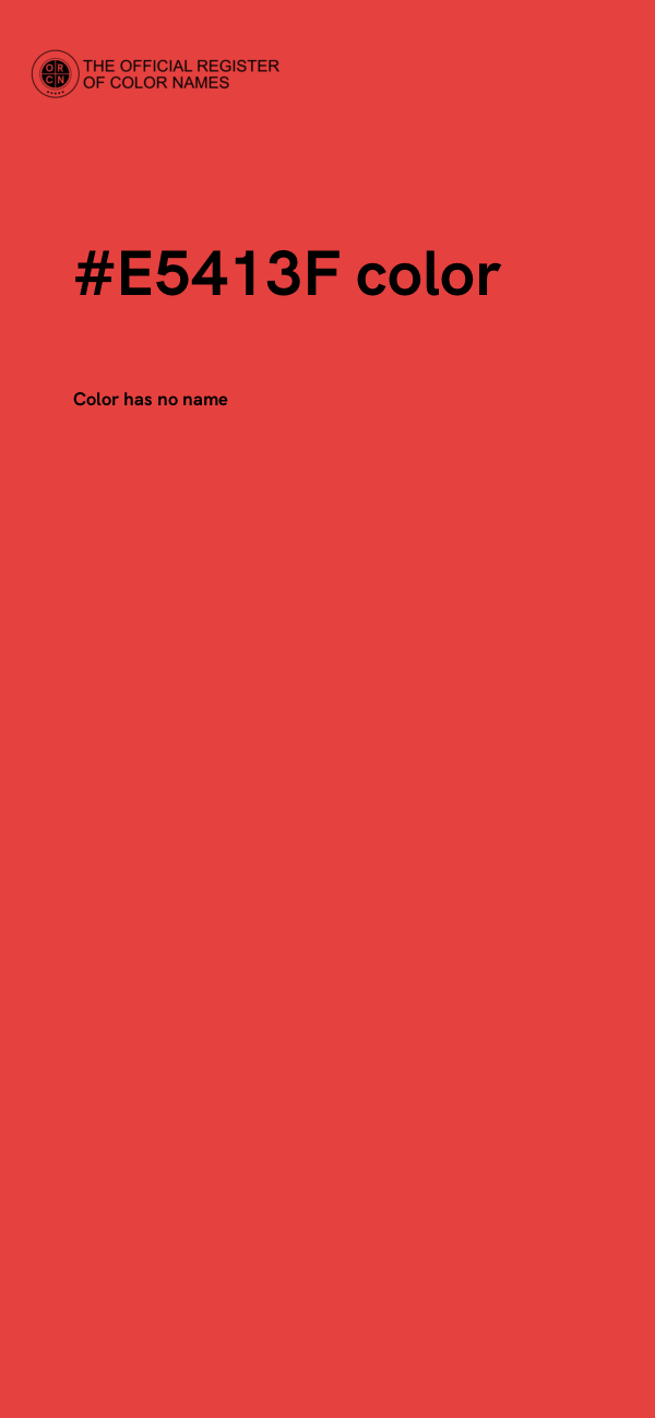 #E5413F color image