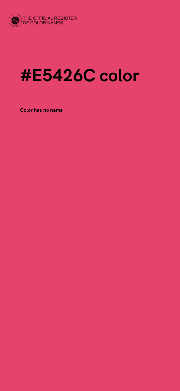 #E5426C color image