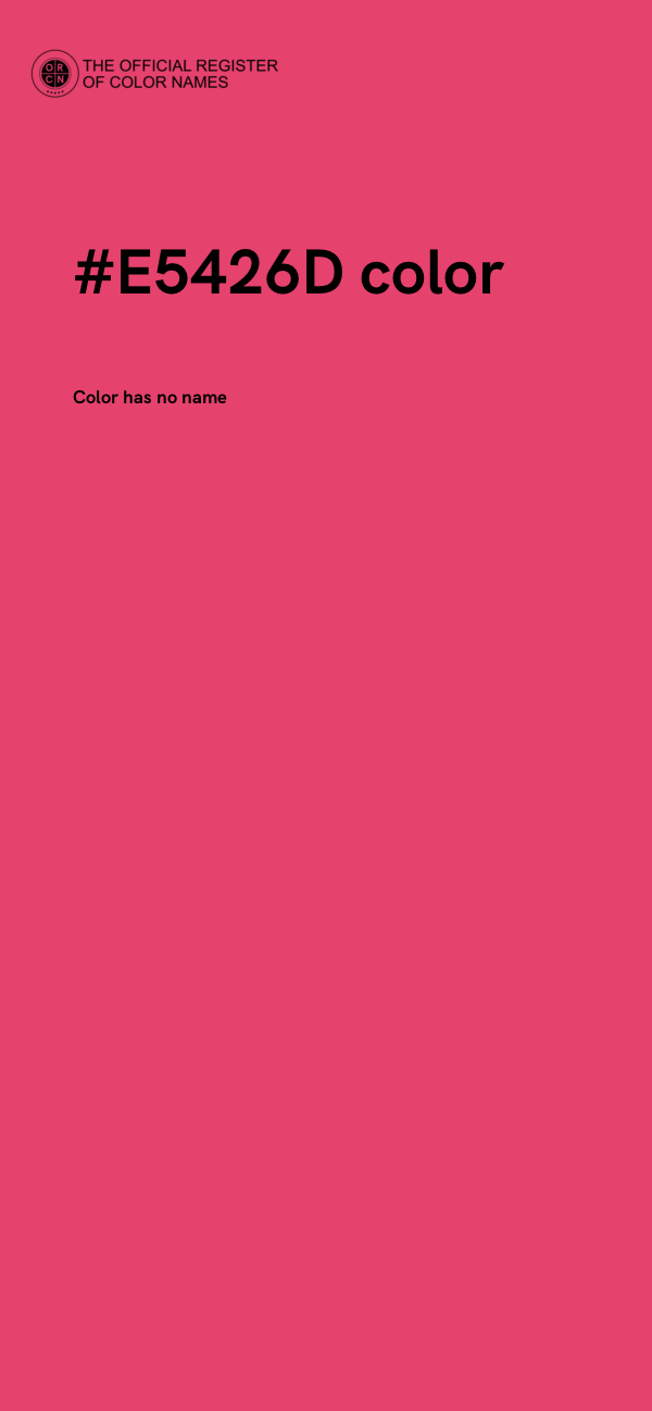 #E5426D color image