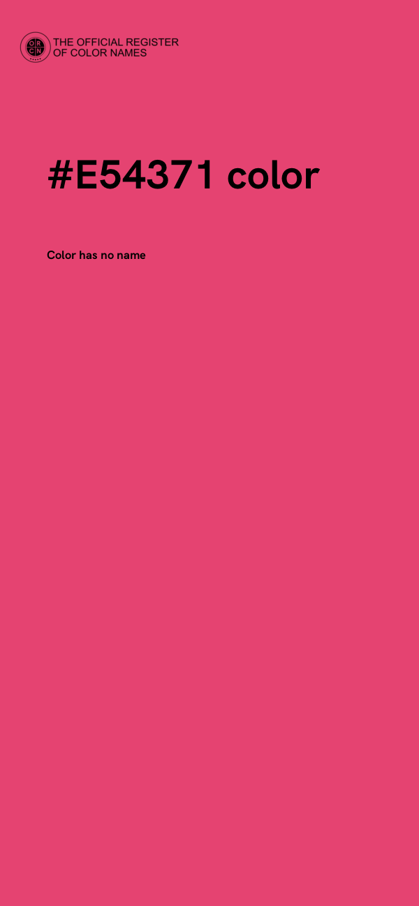 #E54371 color image