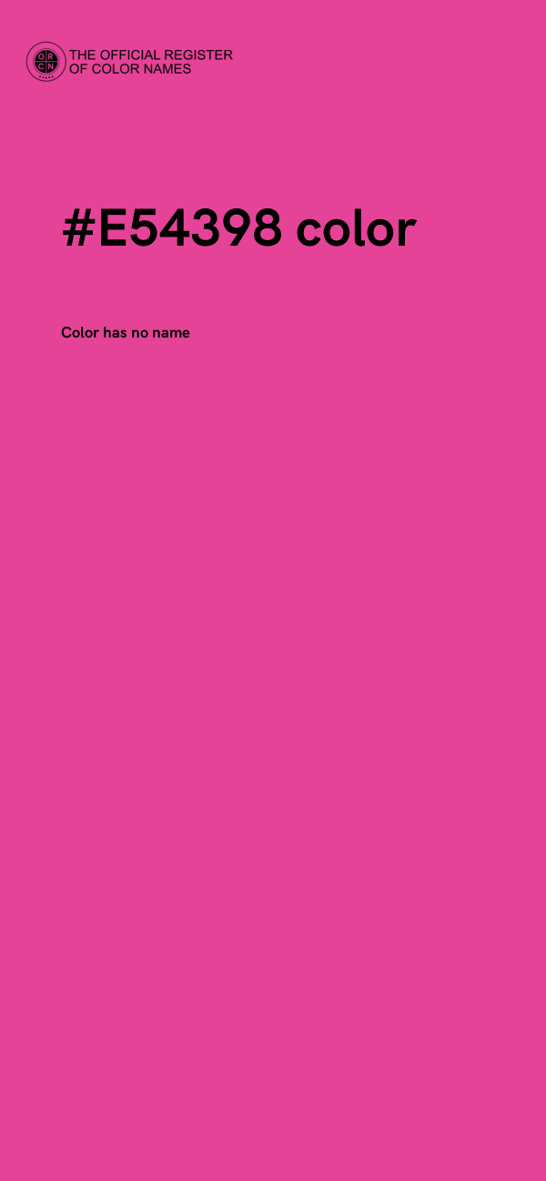 #E54398 color image