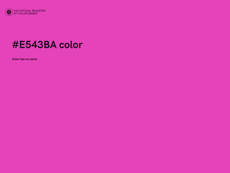 #E543BA color image