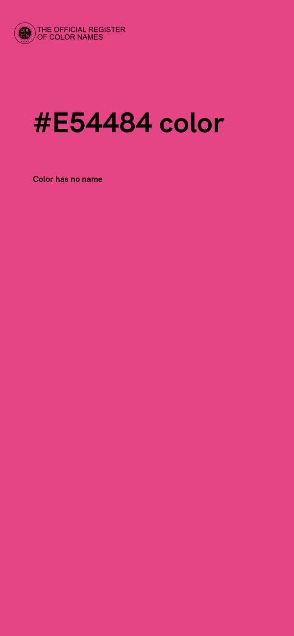 #E54484 color image