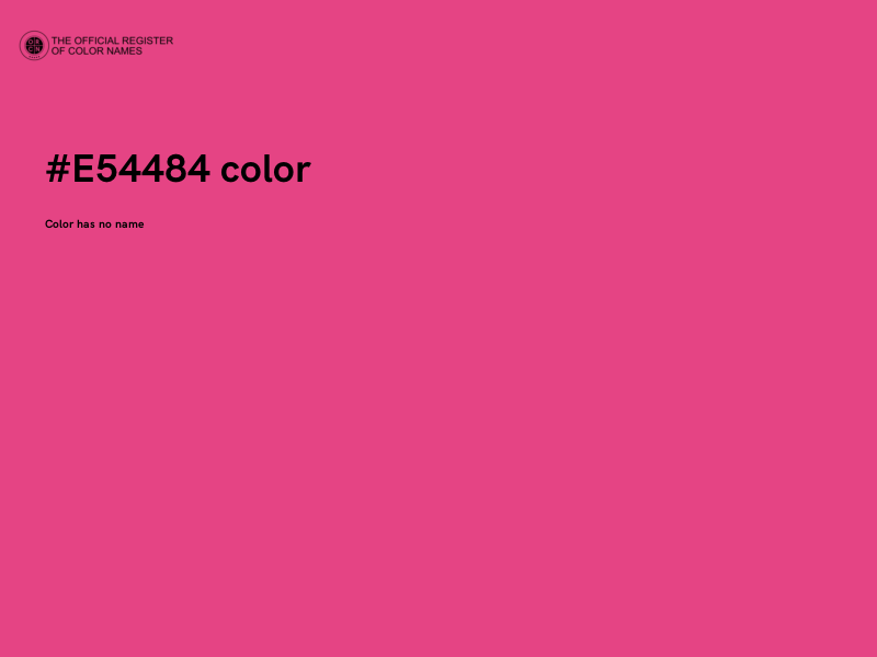 #E54484 color image