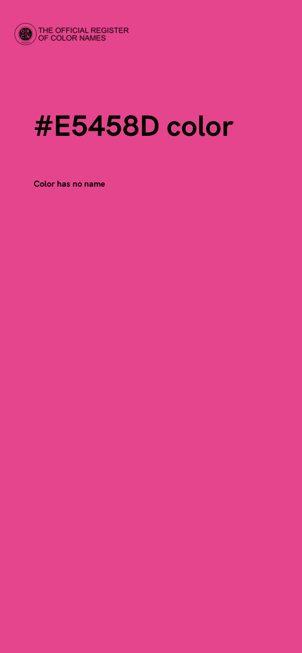 #E5458D color image