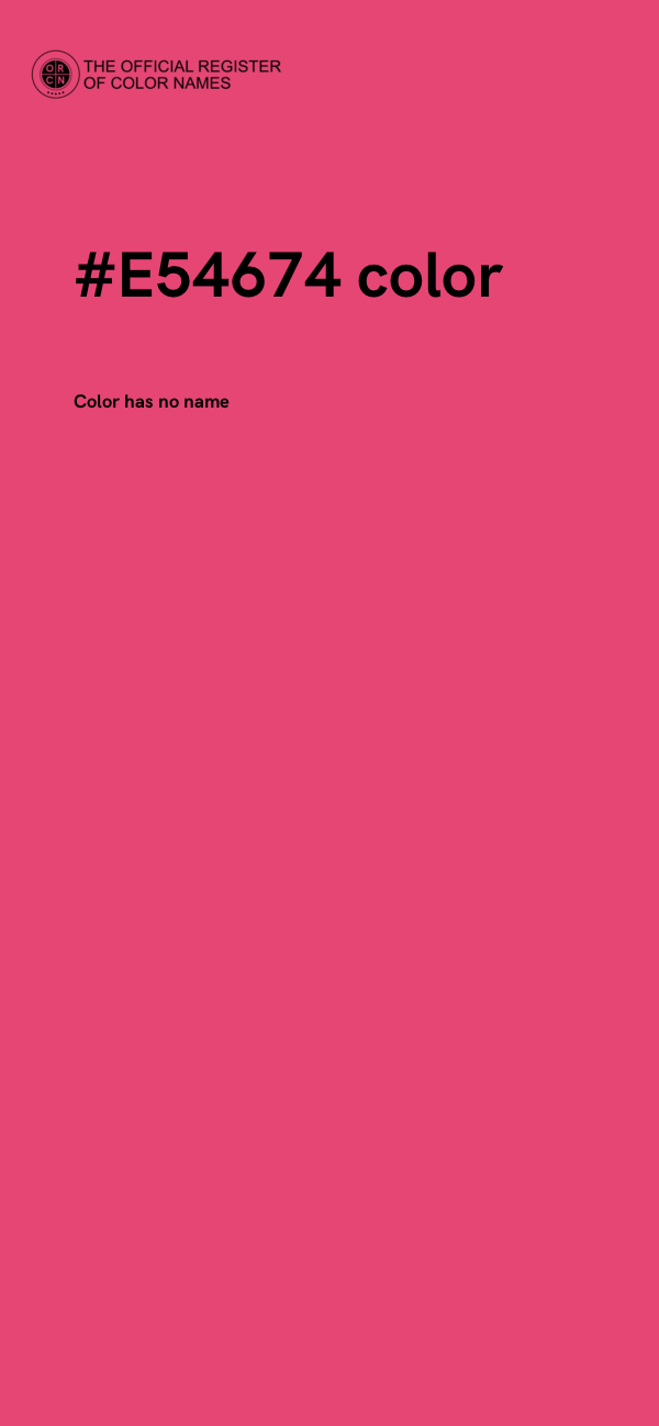 #E54674 color image