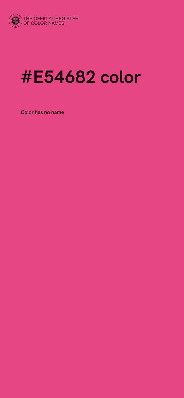 #E54682 color image