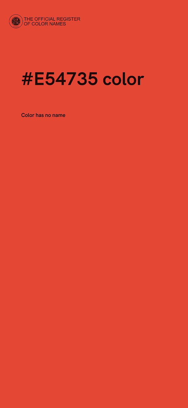 #E54735 color image