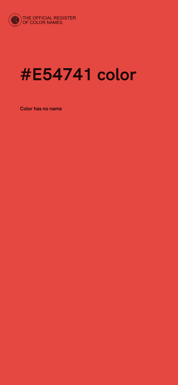 #E54741 color image