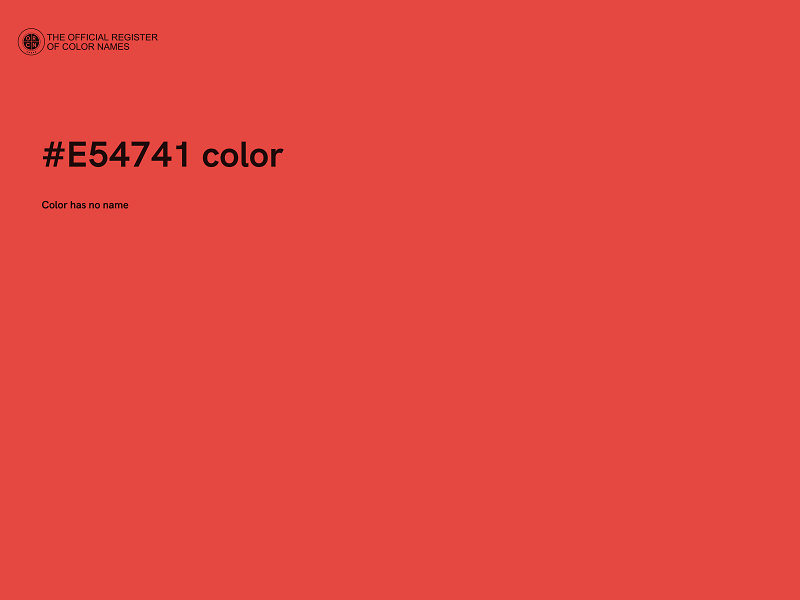 #E54741 color image