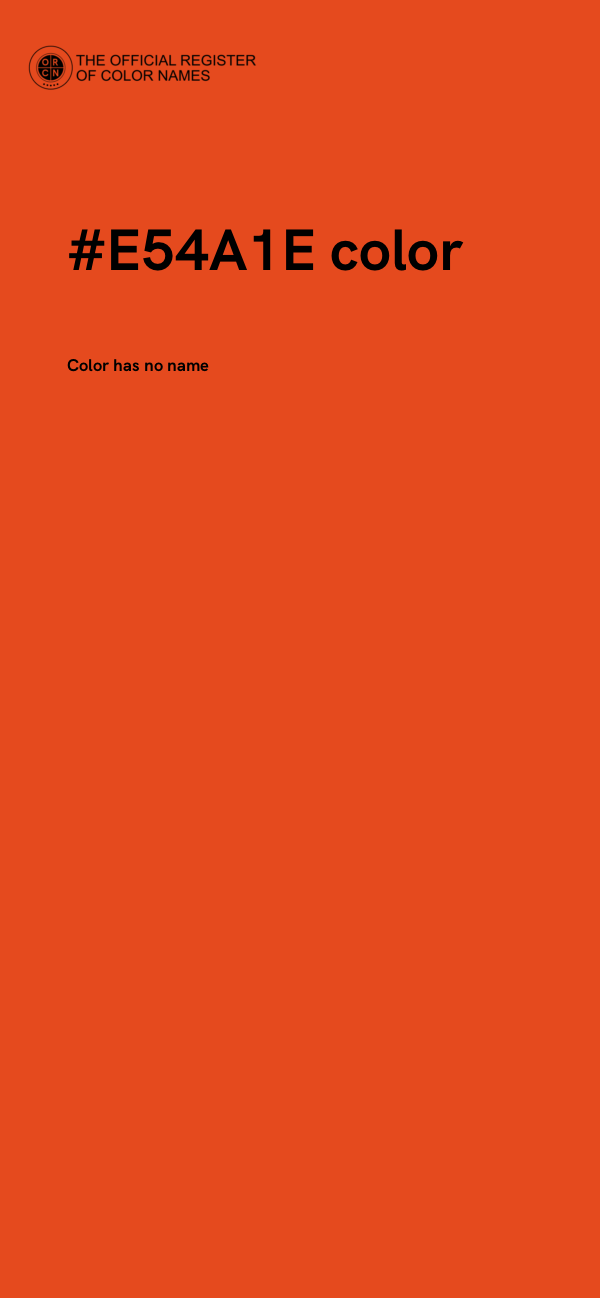 #E54A1E color image