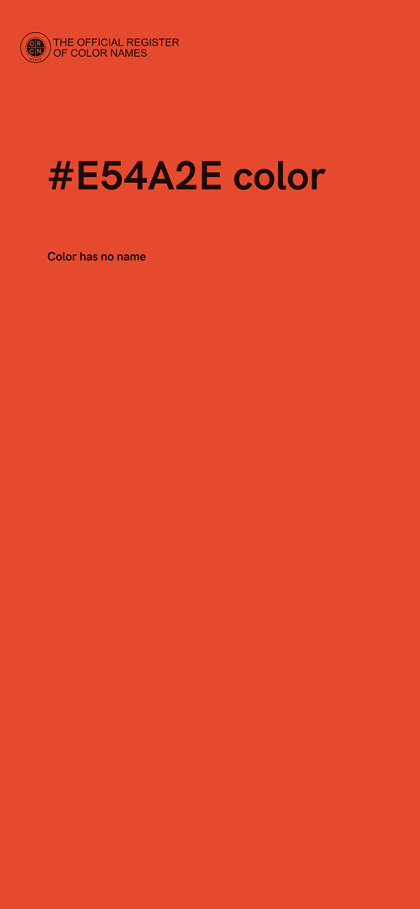 #E54A2E color image