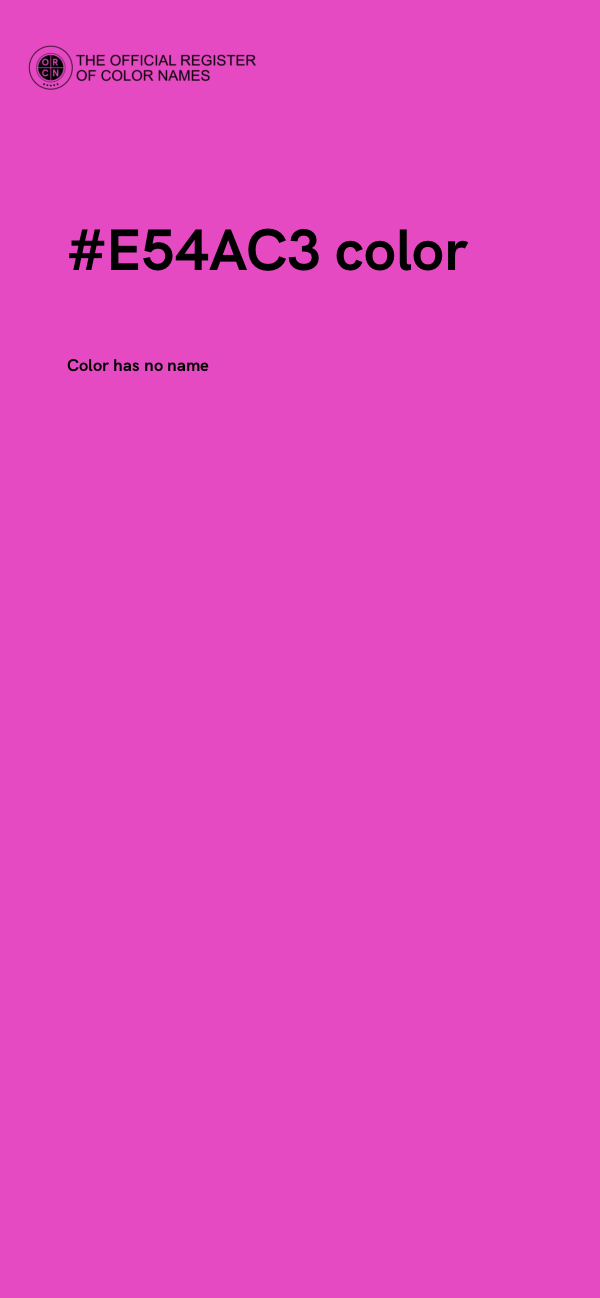 #E54AC3 color image