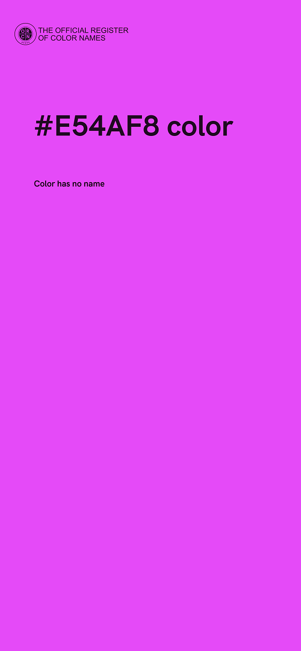 #E54AF8 color image
