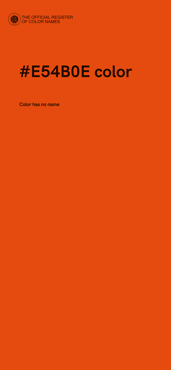 #E54B0E color image